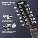 ALLSET 12 String Guitar | Acoustic Electric 12 String |42" Full Size Guitar for Beginner/Adult Fingerstyle | Spruce Top Cutaway | Gig Bag, AUX Strap,Strings,Strap|Gloss Black Finish | A12-BK