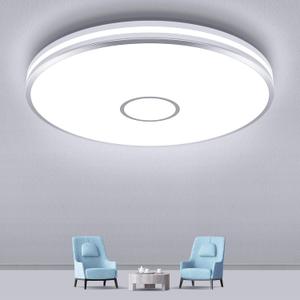 Airand LED Flush Mount Ceiling Light Fixture, 15 Inch LED Ceiling Lights 5000K 3800LM Water-Proof Round Modern Lamp for Bedroom Kitchen Dining Room Hallway Laundry Warehouse Daylight Lighting