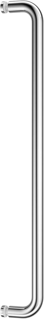 Ranbo Glass Shower Door Towel Bar 24 Inch Stainless Steel Sliding Shower Door Handle Replacement with Polished Chrome Finish for Commercial and Residential Glass Doors