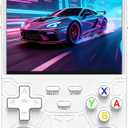 R36 Ultra Retro Handheld Game Console, 4.0-Inch 720x720 IPS HD Display, Preloaded 20000+ Games, Linux Open Source WiFi, Dual Joystick Portable Travel Gift for Gamers & Adults (White)