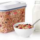 OXO Good Grips Airtight POP Small Cereal Dispenser (2.5 Qt),2.5qt,2.5 Qt - Granola (1 Count (Pack of 1), White)
