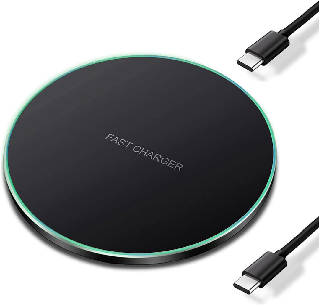 20W Fast Wireless Charger Pad,Wireless Phone Charging Station Compatible with iPhone 16 Pro/16/15/14/13/12/11/SE/X/AirPods,15W Fast Charge for Samsung Galaxy S24/S23/S22/S21/Note/Buds,Pixel,LG (Black)