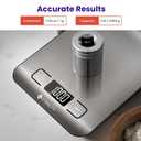 Etekcity Food Kitchen Scale, Digital Grams and Ounces for Weight Loss, Baking, Cooking, Keto and Meal Prep, LCD Display, Medium, 304 Stainless Steel