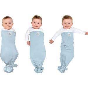 The Ollie Swaddle Adjustable Baby Swaddle for Newborns | Pediatrician-Approved for Safe Sleep | Easy Closure | Arms-Out | Lightweight, Machine-Washable | Easy Diaper Access