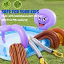 Inflatable Play Center, Inflatable Octopus Spray Pool with Base Pool, Slide, Wooden Block, Octopus Blow up Water Slides for Kids Adults Outdoor Backyard