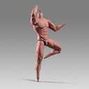 1:6 Scale Male Action Figure 12 Inch Flexible Muscle Male Figure Body Doll Miniature Figure Without Head Sculpt