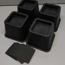 BTSD-home Bed Risers 3 inch Heavy Duty Furniture Risers for Sofa Couch Great for Under Bed Storage Set of 4