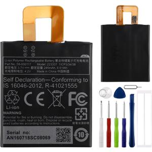 58-000117 Replacement Battery for K Oasis KO1、223337、SW56RW Battery with Tools