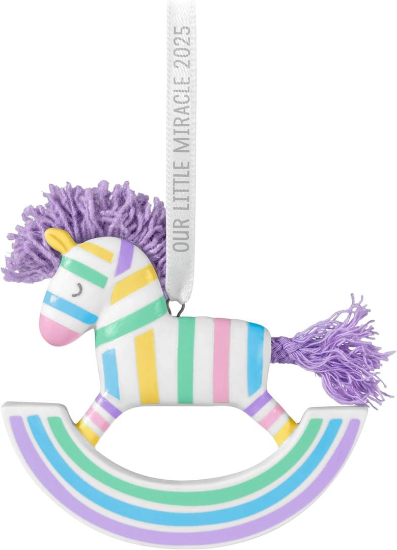 Hallmark Keepsake Christmas Ornament, Our Little Miracle 2025, Porcelain, New Baby Gifts