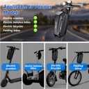 flintronic Scooter Storage Bag, 2L Large Capacity Scooter Handlebar Bag, EVA Handlebar Waterproof Front Bag for Carrying Phone, Wallet, Repair Tools, Charger Tools