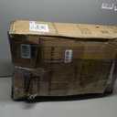 Decofy Farmhouse Nightstand Set of 2 with Charging Station, Grey Oak, 17.7" x 15.7" x 23.6"