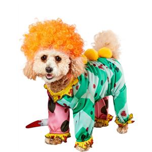 Rubies Clown Pet Costume for Dogs or Cats, XL (Extra Large, Green)