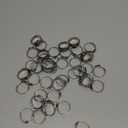 42 Packs Stainless Steel Single Ear Hose Clamps, Adjustable 20.3-23.5mm Heavy Duty Cinch Rings Crimp Pinch Fittings Tools, Ear Stepless Hose Clamp for Home Appliance Line, Plumbing