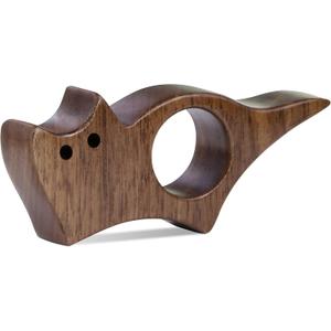 Cat Book Page Holder, Smooth Finish Walnut Wood Book Holder for Reading, Ideal Book Reader Gifts & Reading Accessories,Book Worm Gifts for Women, Thumb Book Page Holder - Book Lovers & Literary Gifts (Small)