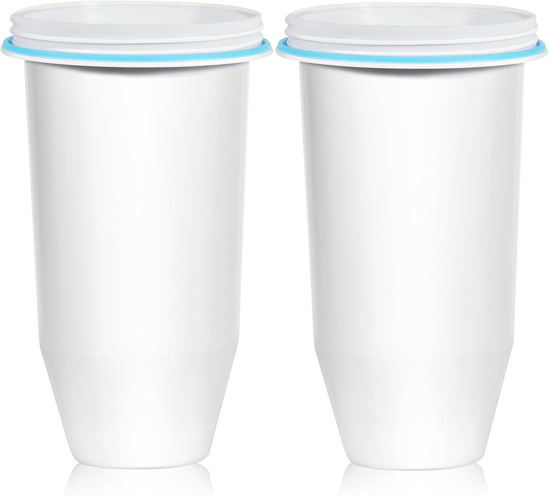 Upgraded 5-Stage Water Filter Replacement for Zero Pitcher & Dispenser, Reduces Lead, Chromium, PFOA & PFOS, Compatible with ZR-001, ZR-004, ZR-017, 2-Pack