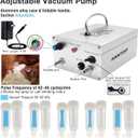 Cow Milking Machine 12L, Plug-in Powered, Speed Adjustable Pulsating Vacuum Pump, Food Grade 304 Stainless Steel Milk Bucket, Auto-Stop Check Valve, Electric Cow Milker (Classic Model)