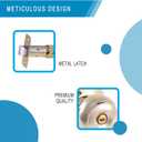 Privacy Door Knob with Lock for Bedroom Bathroom Interior Door Handle Easy Install Room Door Locks Indoor Door Knob Set Privacy Door Handle Gold Knobs for Home Office (Gold, Pack of 1)