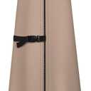 ULTCOVER Patio Parasol 600D Waterproof Outdoor Market Umbrella Cover - Fits Market Umbrella Up to 12 Feet DIA, Brown-Market