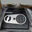 Bostra Fireproof Safe Box with Sensor Light & Fireproof Bag, Money Safe Box with Digital Keypad,Security Safe Box for Home, 0.23 Cubic Small Safe with Keys & Pass Code for Cash Jewelry Silver