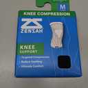 Zensah Compression Knee Sleeve - Knee Brace to Relieve Knee Pain and Treat Runners Knee for Men and Women, Medium