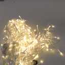 Christmas Lights Outdoor, 33ft 400 LED Warm White Icicle Lights for Outside House, Plug in Connectable Twinkle Tree Light 8 Modes Timer Waterproof for Patio Window Party Indoor Holiday Decorations