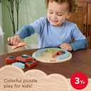 Fisher-Price Wood Preschool Toy Jigsaw Puzzle, Tiny Garden Lady Bug 18-Piece Wooden Activity for Fine Motor Play Kids Ages 3+ Years (Amazon Exclusive)