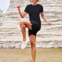 MAGCOMSEN Women's Short Sleeve T-Shirts UPF 50+ Sun Protection Quick Dry Athletic Running Workout Rash Guard Tops (Black, L)