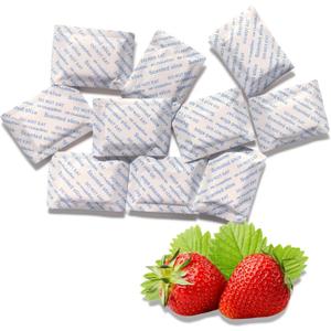 2 x Strawberry Scented Sachets Long-Lasting Odor Remover and Freshener for Shoes, Closets, Drawers, and Storage Spaces Pack of 10