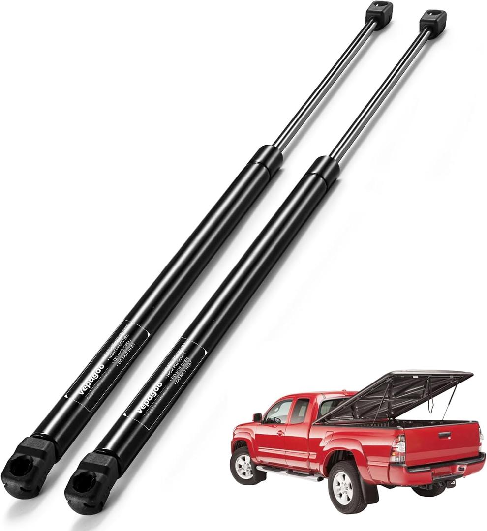 Vepagoo C1622187 26 inch 50Lb/222N Gas Shock Struts Lift Support for Tonneau Undercover Snugtop Snuglid Leer Truck Bed Cover C16-22187, Set of 2