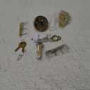 Kwikset Uptown Deadbolt Lock, Satin Brass Round Exterior Keyed Front Entry Door, Pick Resistant SmartKey Rekey Security, Single Cylinder Dead Bolt, with Microban Protection (0.5" x 2.63" x 2.63")