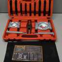 Bearing Puller and Splitter Kit, Separator and Puller Set, Pinion Bearing Puller and Wheel Removal Tool, 5 Ton Capacity Bearing Separator with 2 and 3 Bearing Separator Jaws, 14Pcs (RED)