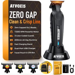 Hair Trimmer for Men, Trimmers for Barbers, Zero Gapped T Liners Clippers, T Blade Trimmer, Line Up Shape Up Edgers Clippers for Men