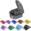 Animal 9 Color Guide Combs Set for A5-style Detachable Blade Clippers, Size #10/15/30 for Pets, Dogs, Cats, and Horses (Not Compatible with 5-in-1 Blades)