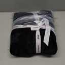 PHF Truly Velvet Fitted Sheet Only Queen Size, Luxury Super Soft Cozy Comfy Flannel Bottom Sheet with 15" Deep Pocket,Suitable for Fall Winter and Spring, No Pillowcases, Black