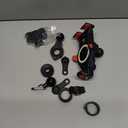 BRCOVAN Anti-Theft Aluminum Alloy Motorcycle Phone Mount with Vibration Dampener & High-Speed Secure Lock, Adjustable Bike Handlebar Cellphone Holder for Bicycle Scooter ATV, Fit 4.7-7.2'' Smartphone (BLACK)