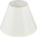 Aspen Creative 58882 Transitional Empire Shape Uno Construction Lamp Shade, Eggshell, 6" Top x 12" Bottom x 9" Slant Height (Eggshell)