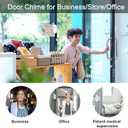 SanJie Door Chime, Door Open Contact Sensor Alarm with 500 FT Range,26 Chimes 5 Adjustable Volume for Business/Store/Home/Office When Entering 3 Sensors + 1 Receiver