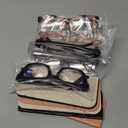 CCVOO 1.5 Oprah Style Reading Glasses for Women, Stylish Eyeglasses, Blue Light Readers, Cheaters, (A1 Mix)
