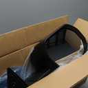 TRQ Right Passenger Side Mirror Power Heated Manual Folding Textured Black Compatible with 2022-2024 Toyota Tundra