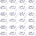 Brightown 24 Pack LED Fairy Lights Battery Operated 7 ft 20 LED String Light Waterproof Silver Wire Firefly Starry Lights for Crafts Wedding Party Bedroom (White)
