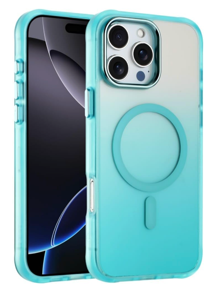 CristalEdge Elite Case Compatible with iPhone 16 Pro Max, MagSafe Compatible Case with Strong N52 Magnets, Aerospace Metal Camera Guard, Military Grade Drop Tested, Translucent Gradient Cover (Black)