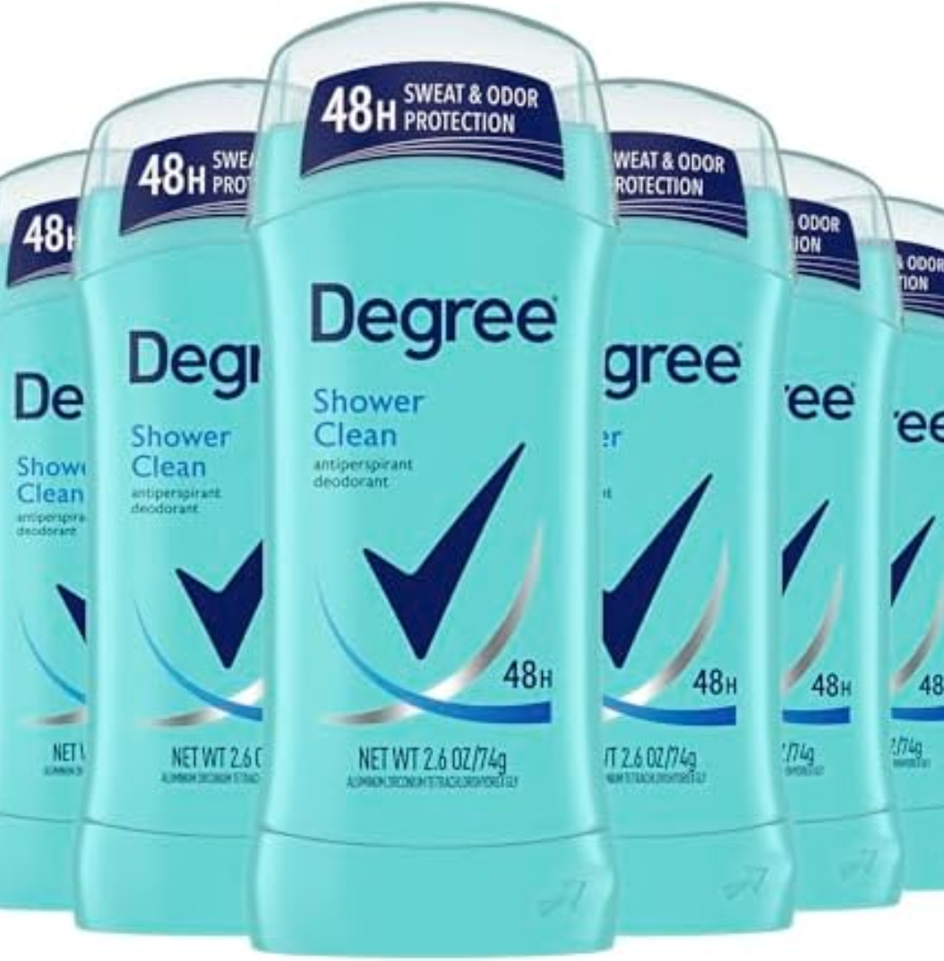 Degree Original Antiperspirant Deodorant Shower Clean Pack of 4 48-Hour Sweat & Odor Protection Antiperspirant for Women 2.6 oz Degree Original Antiperspirant Deodorant Shower Clean Pack of 4 48-Hour Sweat & Odor Protection Antiperspirant for Women 2.6 oz