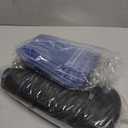 Marspark 100 Pieces Lanyard with ID Holder, Clear Plastic Name Tags Holders and Black Lanyards, Waterproof Resealable ID Card Holders for Office Business Team Workers Volunteers Supplies (Black)