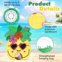 Pineapple Pinatas Bundle with a Blindfold and Bat (15.4x13x4 Inches), Perfect for Summer Beach Theme Birthday Party Supplies, Hawaiian Tropical Fruit Party Decoration Games