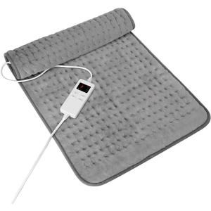 Heating Pad for Period Cramps, Heating Pad for Back/Neck/Shoulder Muscle Pain, 6 Heating & 4 Timer Setting, Birthday Christmas Gifts for Women Mom