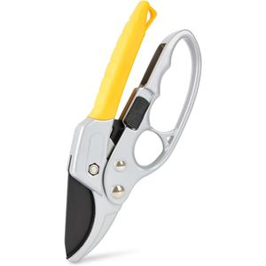 Ratchet Pruning Shears Professional Garden Clippers Sharp Hand Pruners Ratcheting Garden Pruning Shears for Gardening Heavy Duty Gardening Scissors