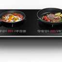 VBGK Double Induction Cooktop,110V 4000W Electric burner,2 burner Hot Plate LED Sensor Touch Energy-Saving induction stove top with Child Safety Lock & Timer 2 burner induction cooktop