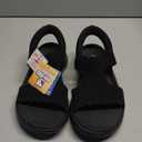 Skechers Go-Walk Flex Sandals Slip-Ins Black Size 7