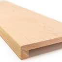 Solid Red Oak Stair Tread with Small (3/4") Square Nose Profile (42" X 11 1/2")