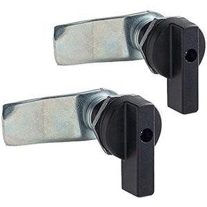 WJSKDQ 2PCS Thumb Operated Offset Thumb Cam Lock Black Cam Lock